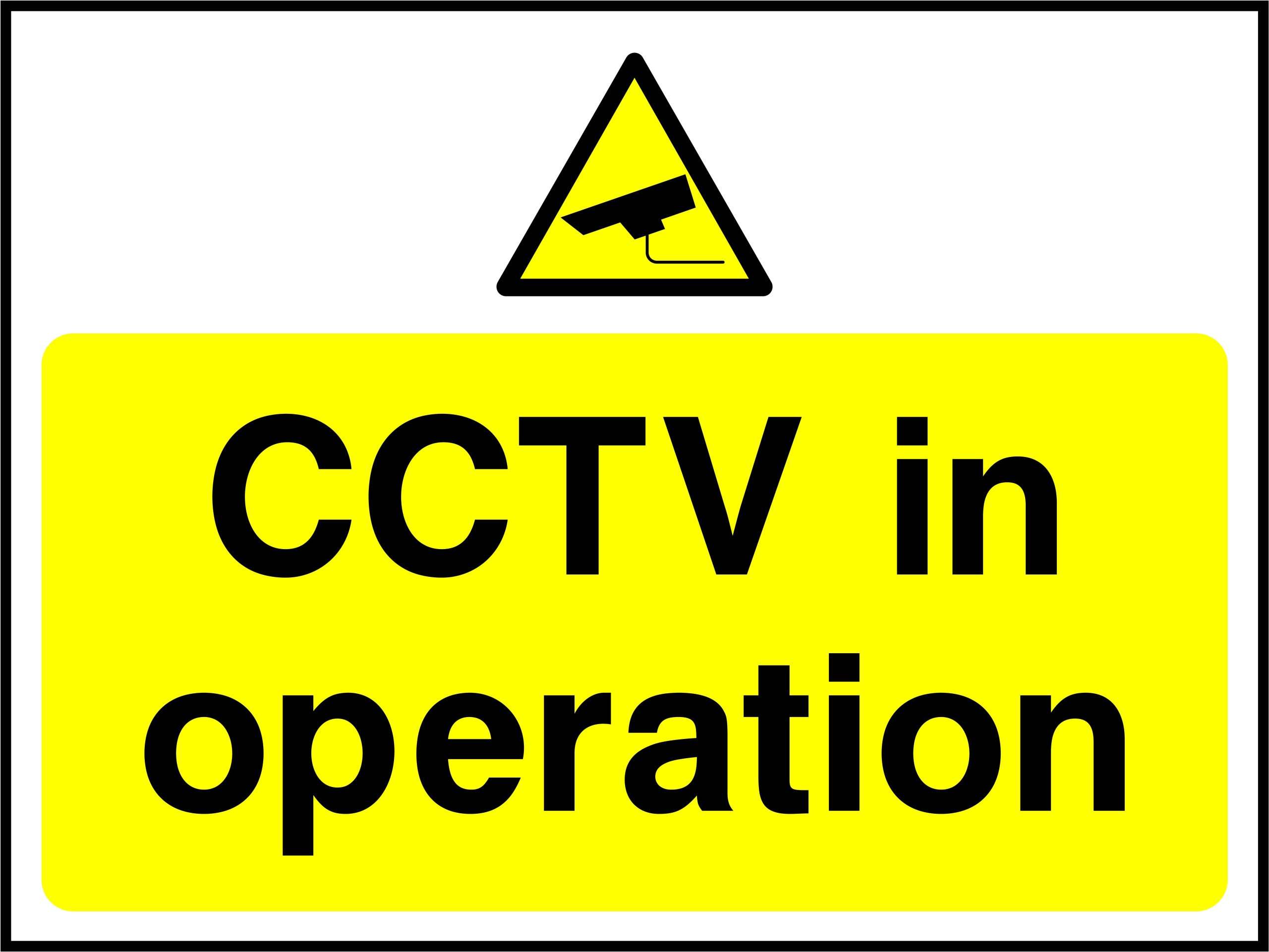 CCTV in operation sign - Safety Signs Plus